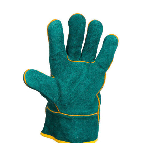 Green Lined Welding Glove
