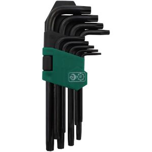 ALLEN K/SET TORX T10-T50  BLACK  FB - 9PC - (T10/15/20/25/27/30/40/45/50)