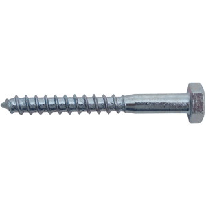 COACH SCREW GALV 10 X  50MM - DIN 571 - HEX HEAD - GALVANISED