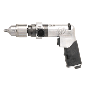 PNEUMATIC DRILL 1/2"  REVERSIBLE CP - 500 RPM - CHROME - 13MM KEYED CHUCK