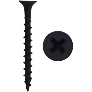 DRYWALL SCREW BLACK 4.2X32MM COARSE - DIN 18182 - COARSE THREAD PHILLIPS HEAD