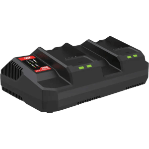BATTERY CHARGER 20V  4A DUAL DCK - 65MINS FOR 4.0AH BATTERY (2-PORT)