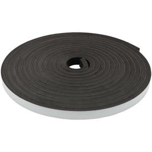 FOAM SEALING STRIP 12 X 20MM X 10M - PSA BLACK SELF ADHESIVE STRIP (EVA45)