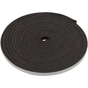 FOAM SEALING STRIP  6 X 10MM X 5M - PSA BLACK SELF ADHESIVE STRIP (EVA45)