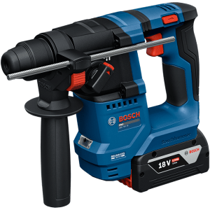 DRILL  CORDLESS ROTARY HAMMER 18V BOS KIT - SDS PLUS 1.5J (2X2.0AH BATTERIES & CHARGER)