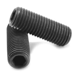GRUB SCREW  BLACK           4 X  5MM - DIN 916 - PLAIN CUP POINT