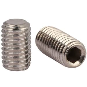 GRUB SCREW S/S A2  304     3 X 12MM - DIN 916 - PLAIN CUP POINT (S/STEEL)