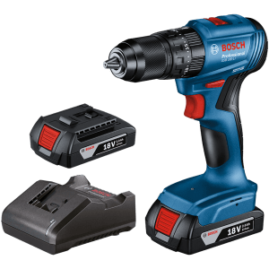 DRILL  CORDLESS KIT 13MM  50NM BL BOS - 18V BATT (2X2AH) & CHARGER (BRUSHLESS)