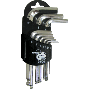 ALLEN K/SET B/P 1.5-10MM FB MAG - DWS - 9PC - SILVER (MAGNETIC TIPS)