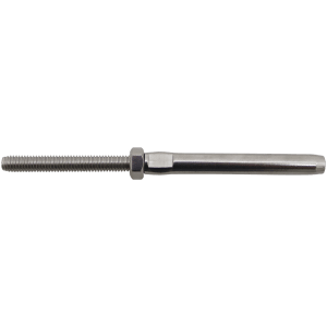 WIRE ROPE SWAGE THREADED S/S  3MM - SWAGE STUD WITH M6 NUT (S/S 316)