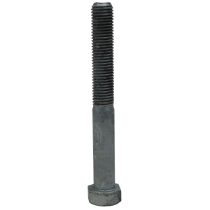 BOLT HT M/C HDG  20 X 140MM - DIN 931 - GRADE 8.8 - METRIC COARSE