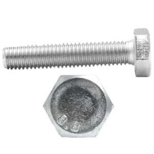 SETSCREW HT GALV     20 X  40MM - DIN 933 - GRADE 8.8 - HIGH TENSILE