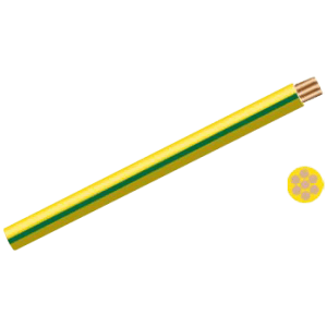 WIRE GPW GRN/YEL CU 2.5MM2 PVC 600/1000V - GENERAL PURPOSE WIRE-SOLD PER 100M COIL