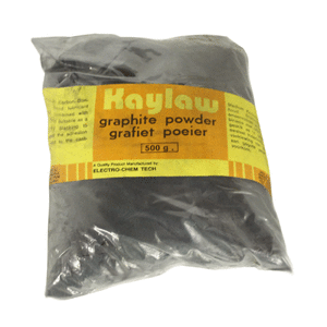 DRY LUBE GRAPHITE POWDER 500G KAYLAW - HIGH TEMP DRY LUBRICANT (TO 450°C)