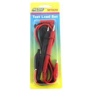 TESTER LEADS CROC CLIP & PROBE MAJ - 600V - 10A RATED (SEE DATA SHEET)