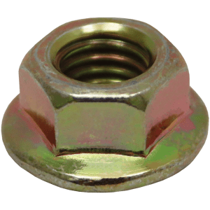 NUT HEX FLANGE Y/P M10 - DIN6923 - YELLOW PASSIVATED