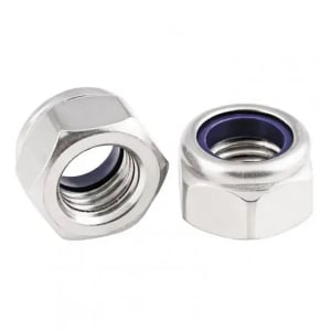 NUT NYLOC GALV             24MM - DIN 985 - GALVANISED