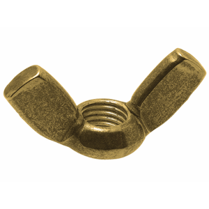 NUT WING BRASS            6 MM - DIN 315 - BRASS