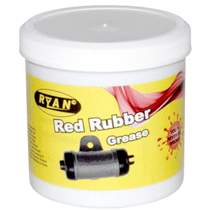GREASE  HYDRAULIC  500G TUB RYAN - DWS - RED RUBBER GREASE (-20°C TO 180°C)