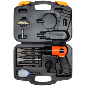 PNEUMATIC HAMMER ZIP GUN  KIT VALU-AIR - 4500 RPM - 10 PCS - 10MM ROUND SHANK