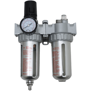 PNEUMATIC AIR TRAP 3 IN 1  (1/4")  AEROPRO - AIR REGULATOR-WATER TRAP-LUBRICATOR