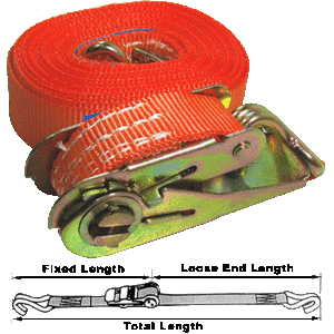 RATCHET TIE DOWN 50MM X 10M 4000KG FB - TEST CERTIFICATE (EN 12195-2 COMPLIANT)