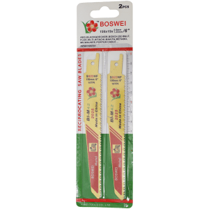BL SABRE SAW BLADE 150MM WOOD BOS - DWS - SOLD PER PKT OF 2 - FOR WOOD (10TPI)