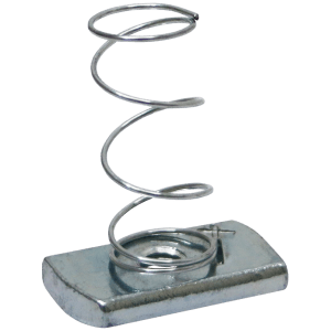 NUT SPRING LONG SERIES GALV M10 - 19MM X 34MM X 8MM CHANNEL NUT