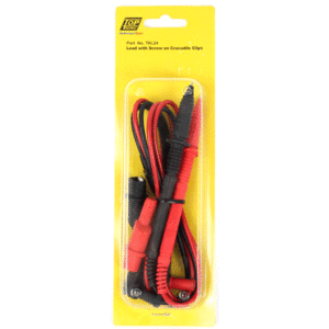 TESTER LEADS CROC CLIP & PROBE CAT IV - 600V - CATEGORY IV RATED