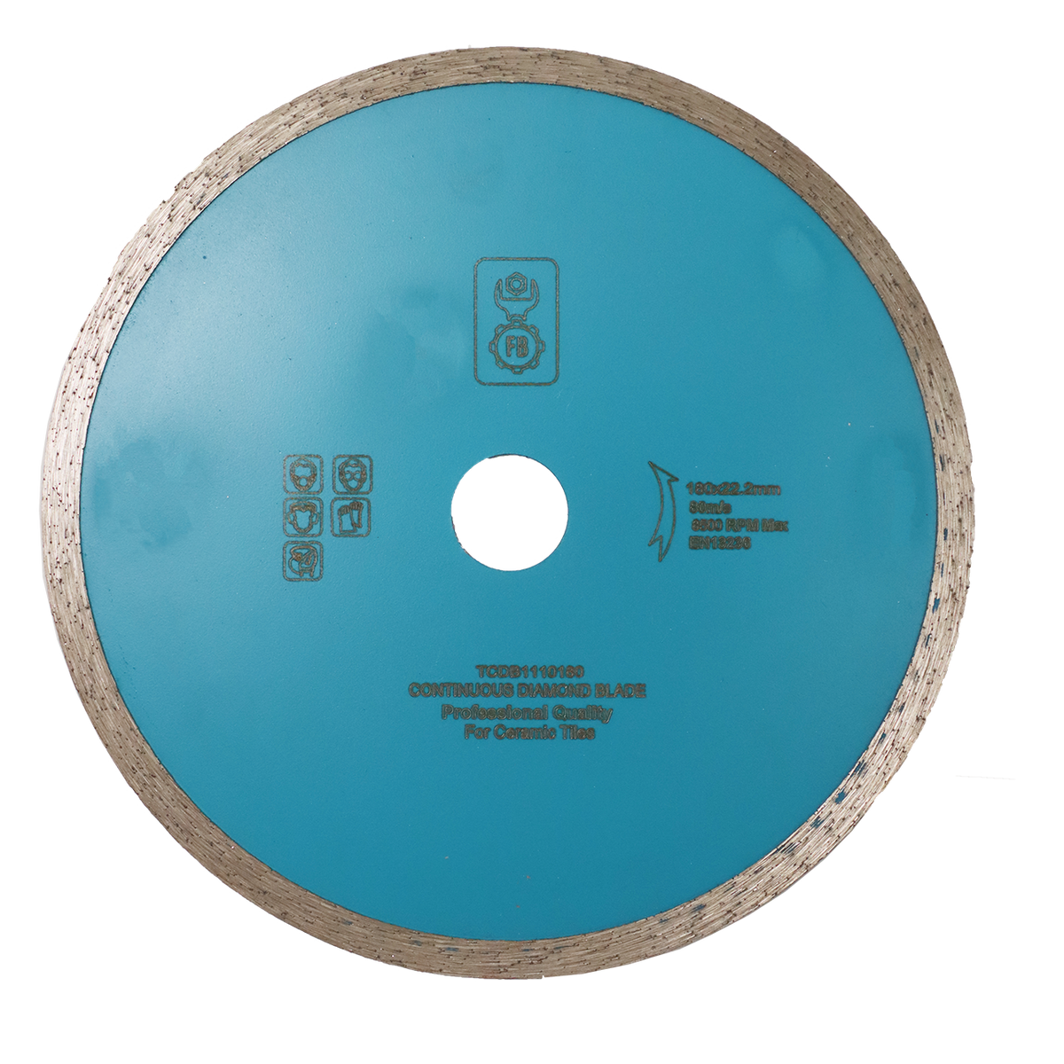 DIAMOND BLD 230MM CONTINUOUS FB - WET CUT - CERAMIC TILES/FIBREGLASS