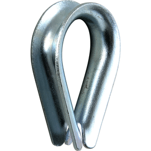 WIRE ROPE THIMBLE 4MM - GALVANISED - COMMERCIAL THIMBLE