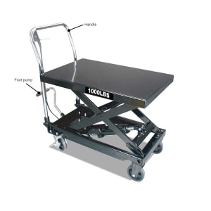 JACK LIFTING TABLE CART 450KG FB - 280-860MM LIFTING RANGE