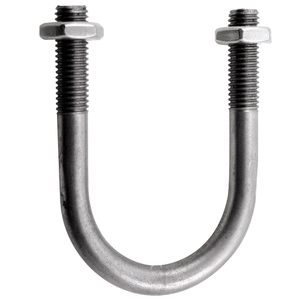 U BOLT M/S GALV  M20 X 193W X 220H - TO SECURE 150MM PIPE (2 WASHERS/NUTS)