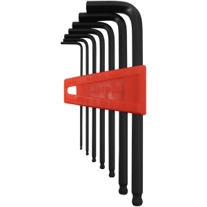ALLEN K/SET B/P 2.5-10MM  EIGHT - 7PC - BLACK (PLASTIC CLIP)