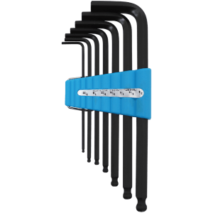 ALLEN K/SET IMP B/P  3/32-3/8"  EIGHT - 7PC -   IMPERIAL -BLACK (PLASTIC CLIP)