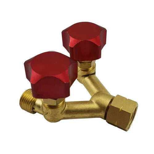 Acetylene Gas Left Hand Y-Piece With Valves