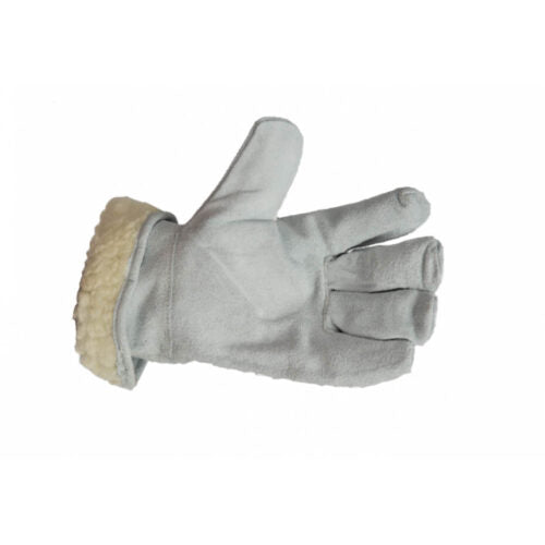 Chrome Leather Freezer Glove Fleece Lined