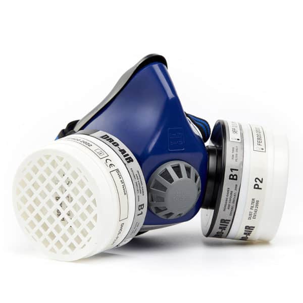 PVC TWIN HALF MASK - Air Filtering