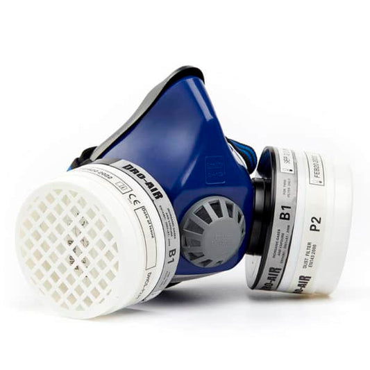 PVC TWIN HALF MASK - Air Filtering