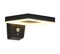 Solar Flair Wall Mounted Light with Sensor - Black